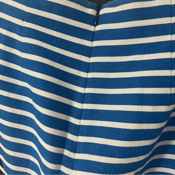 J. CREW Women’s Size 6 A-Line Striped 100% Cotton Skirt Color-block Navy/L.Blue - Picture 5 of 11